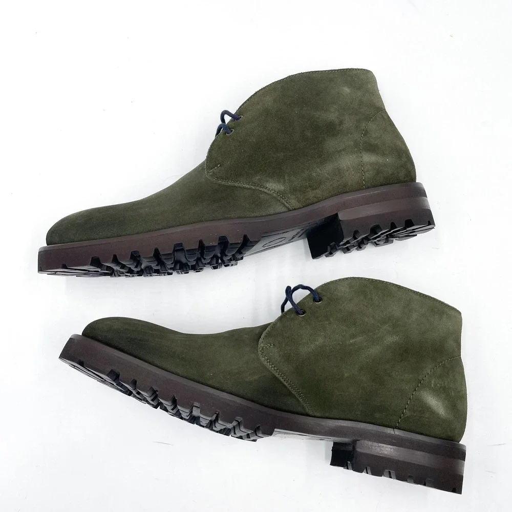 To Boot New York Adam Derrick Dickens Green Suede Leather Chukka Boots Mens Sz 9